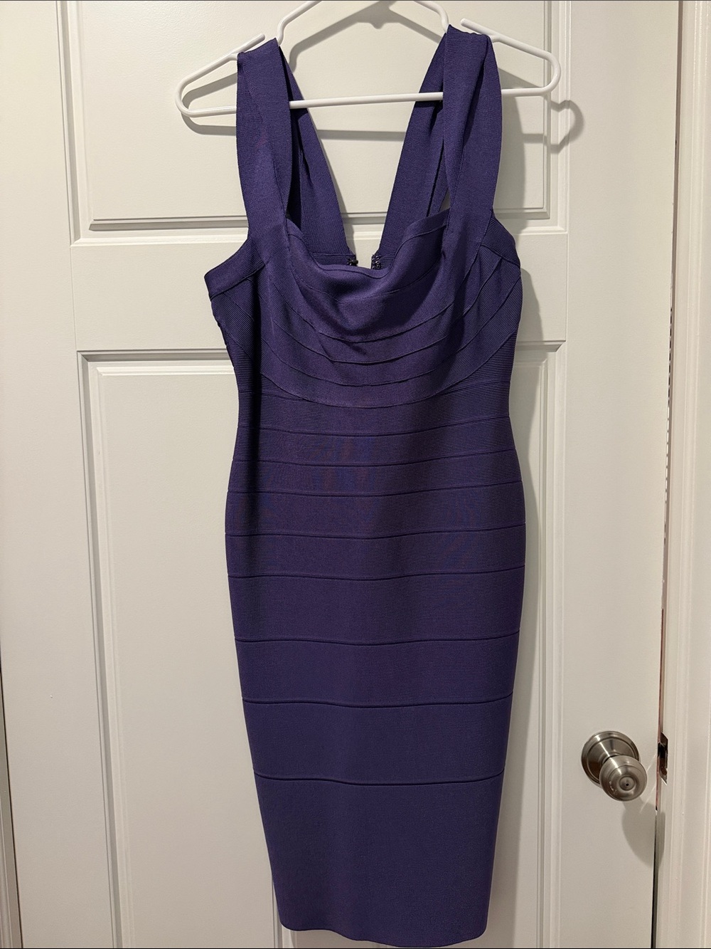 Herve Leger Deep Purple Bandage  Dress worn once